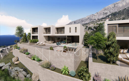 An real estate project in the area of Dugi Rat, nestled between Podstrana and Omis, with a collection of nine luxurious villas, available for sale with different buying options, ideally for investing in Croatia.